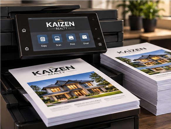KAIZEN office copier printing listing flyers
